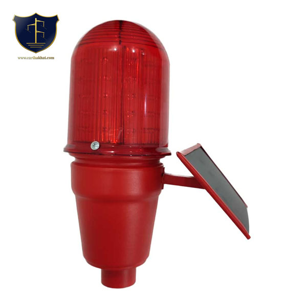solar چراغ سولار چشمک زن صاعقه گیر و دکل